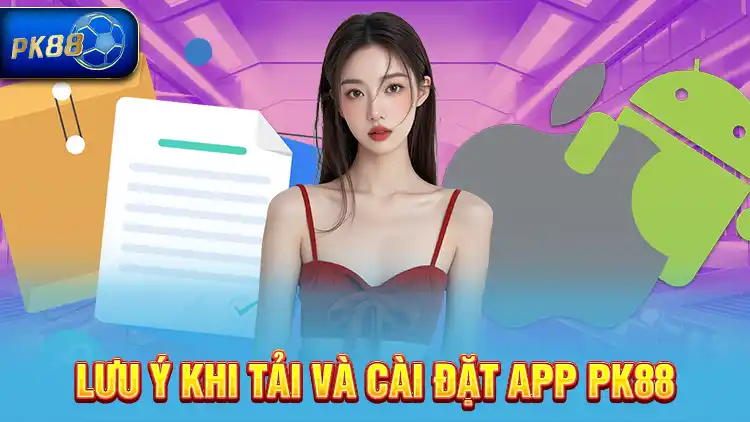 Lưu ý khi tải và cài đặt app PK88